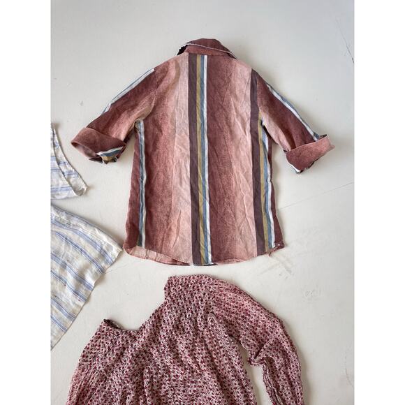 VINTAGE 70s Boho Hippie Tops Bundle / 3 Pcs / Resellers Wholesale Lot AS FOUND - Picture 8 of 9